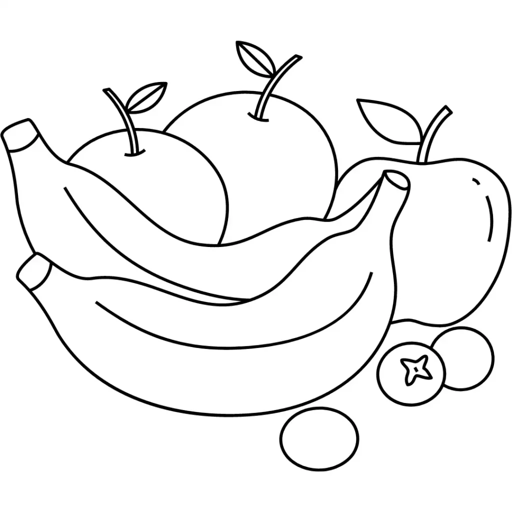 banana para colorir