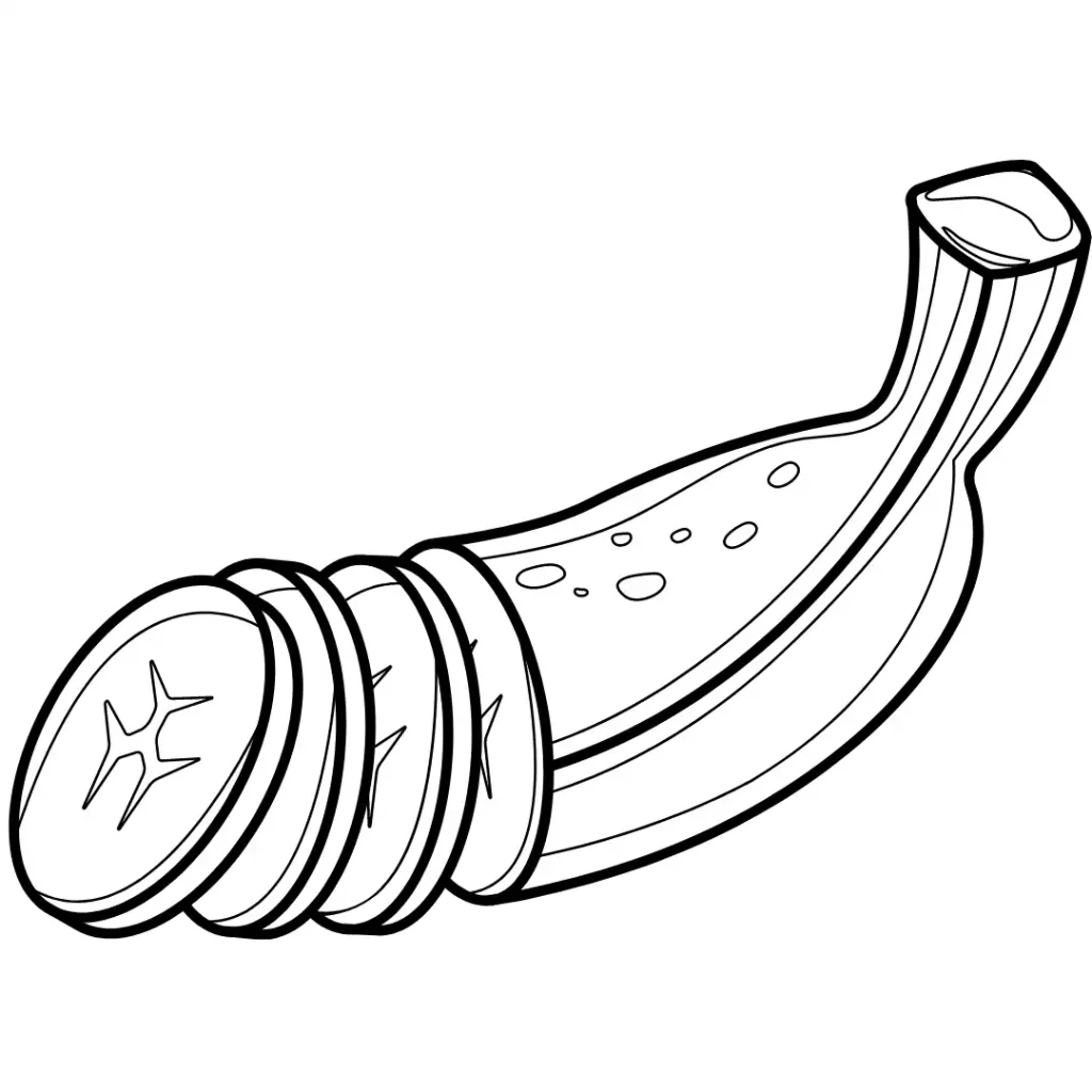 banana para colorir