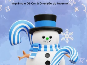 boneco de neve para imprimir cover